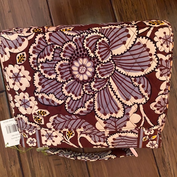 NWT Retired Vera Bradley Convertible Crossbody Julia Slate Blooms Purse - Picture 8 of 8